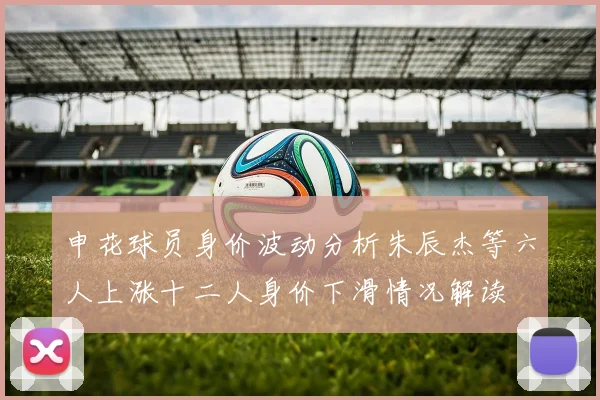 申花球员身价波动分析朱辰杰等六人上涨十二人身价下滑情况解读